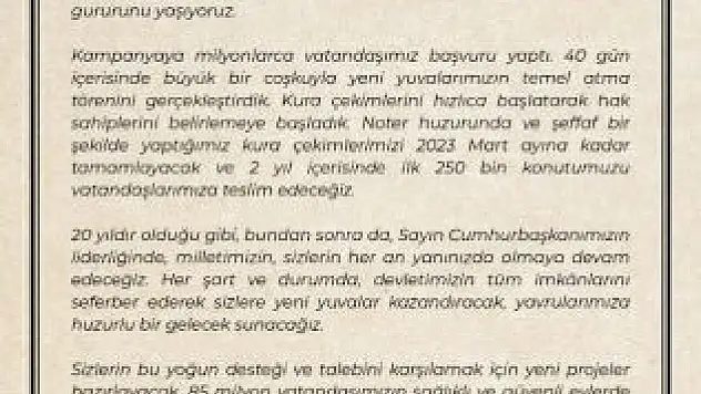 Toki Duyuru Mesajı Nedir? 