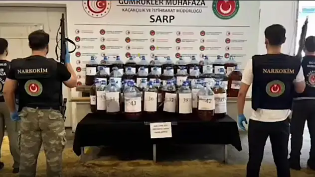 Sarp ve Gürbulak gümrük kapılarında 2 Milyar 741 Milyon TL değerinde uyuşturucu ele geçirildi