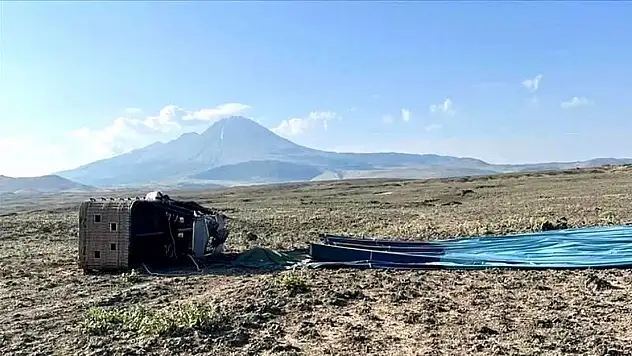 Sıcak hava balonu kazasında 1 kişi öldü, 12 kişi yaralandı