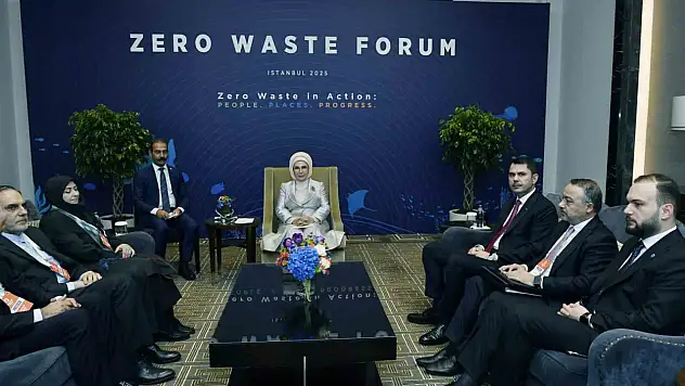 Sıfır Atık Forumu'nda Emine Erdoğan'dan önemli görüşmeler