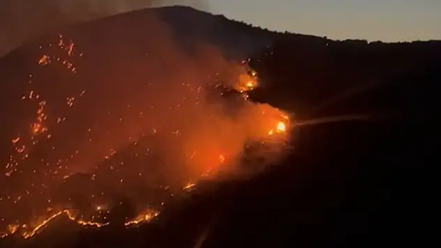 Söke'deki yangını söndürme çalışmaları sürüyor
