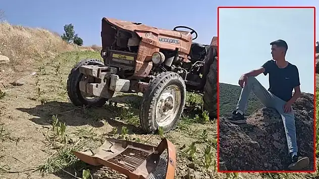 Traktör, tarlaya uçtu 16 yaşındaki Yusuf öldü