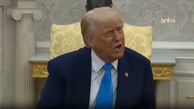 Trump, Katar uçağı sorusunu soran muhabiri azarlayıp kovdu