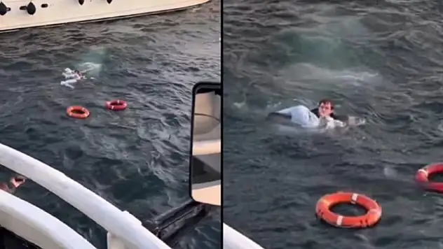 Üsküdar'da kadın yolcu feribottan düştü