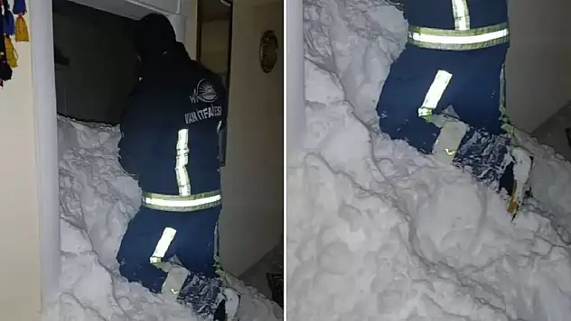 Van'da iki mahalleye çığ düştü