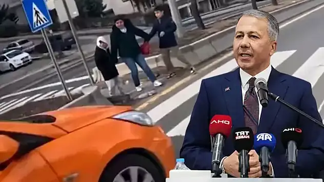 Yaya geçidindeki anne ve çocuklarına yol vermeyen 2 taksi şoförü yakalandı