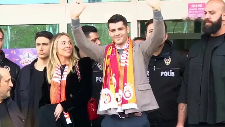 Galatasaray'ın Yeni Transferi Alvaro Morata, İstanbul'a Geldi