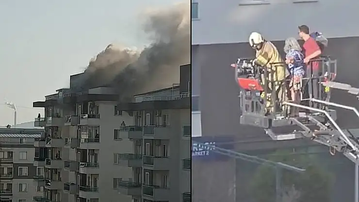 7 Katlı Binada Yangın