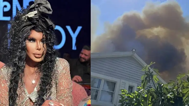 Antalya'daki yangın Bülent Ersoy'un evine sıçradı!