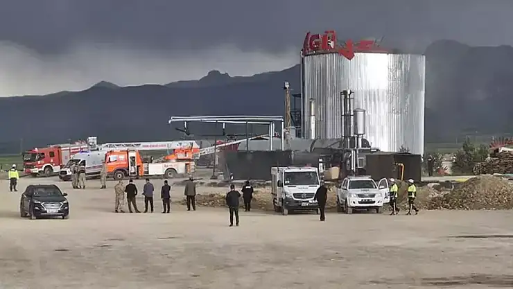 Asfalt üretim tesisinde  patlama 1 ölü