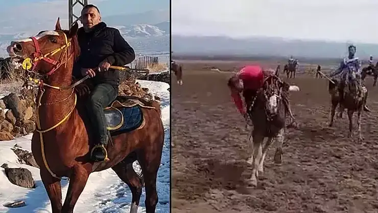 Atının üzerinde kalp krizi geçiren ciritçi hayatını kaybetti