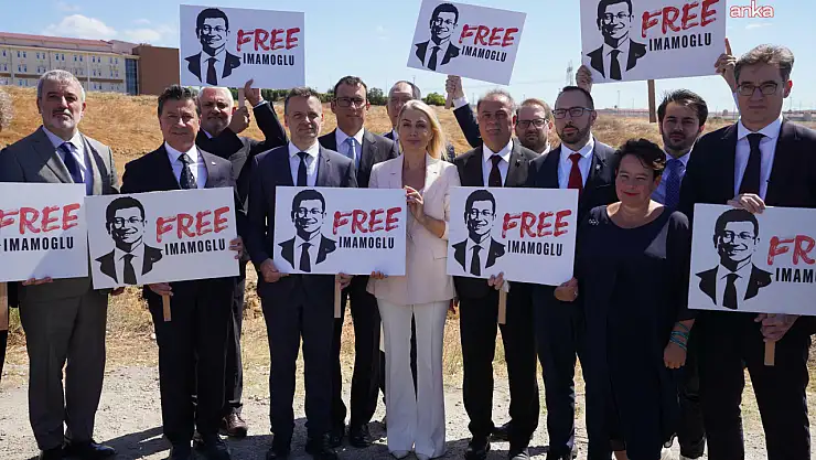 Avrupalı belediye başkanları dayanışma için Silivri'ye gitti, Ekrem İmamoğlu için özgürlük çağrısı yaptı