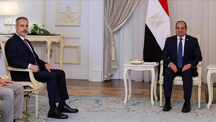 Bakan Fidan, Mısır Cumhurbaşkanı es-Sisi tarafından kabul edildi! Ortak Gazze açıklaması