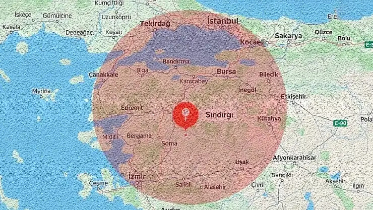Balıkesir'in Sındırgı İlçesinde Deprem
