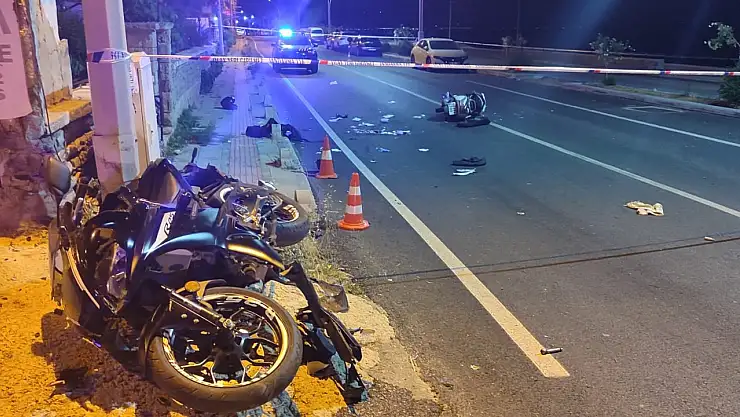 Bodrum'da motosiklet faciası 2 can aldı