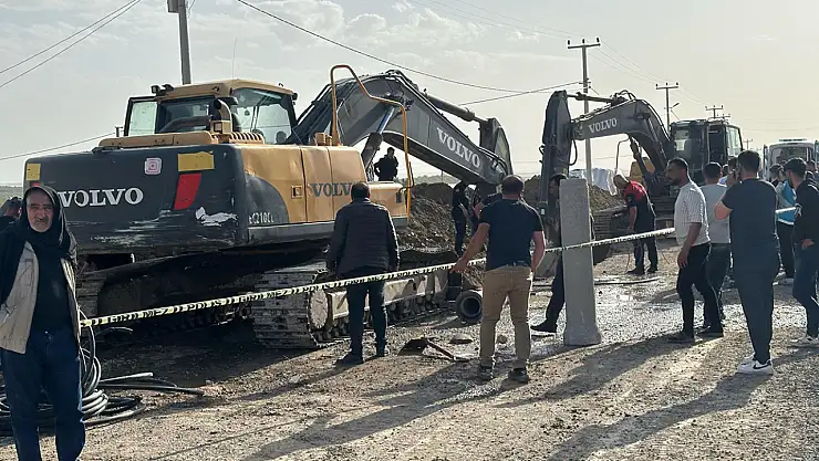 Ceylanpınar'da 4 işçi göçük altında kaldı