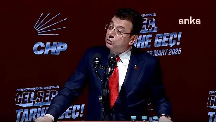 CHP'nin cumhurbaşkanlığı ön seçim adayı İmamoğlu yol haritasını açıkladı