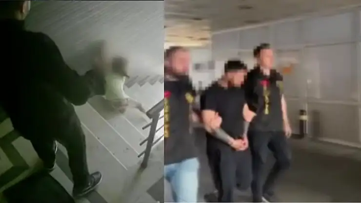 Çocuğuna tekme atarak hastanelik etti! Cani baba gözaltında