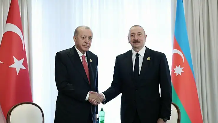 Cumhurbaşkanı  Erdoğan, Azerbaycan Cumhurbaşkanı Aliyev İle Görüştü