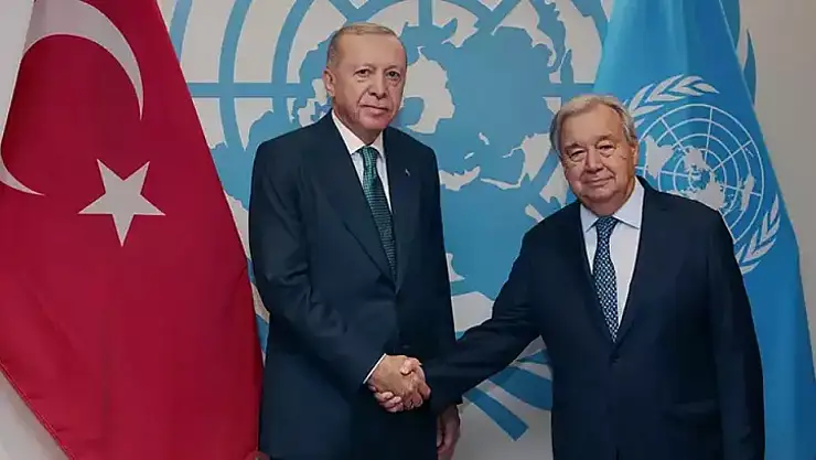 Cumhurbaşkanı Erdoğan, BM Genel Sekreteri Guterres İle Bir Araya Geldi