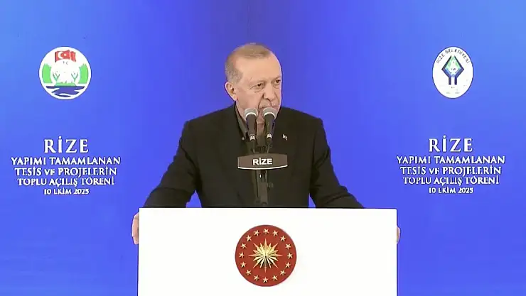 Cumhurbaşkanı Erdoğan'dan Rize'de Gazze Açıklaması