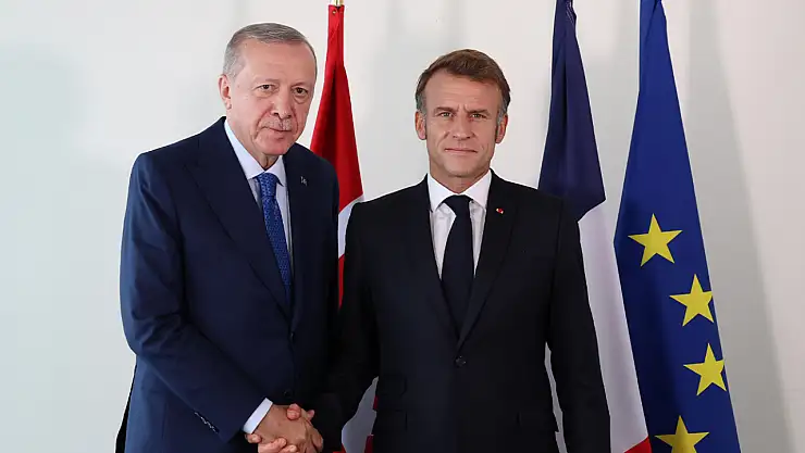 Cumhurbaşkanı Erdoğan, Fransa Cumhurbaşkanı Macron ile görüştü