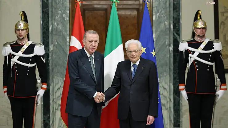 Cumhurbaşkanı Erdoğan, Roma'da İtalya Cumhurbaşkanı Sergio Mattarella İle Görüştü