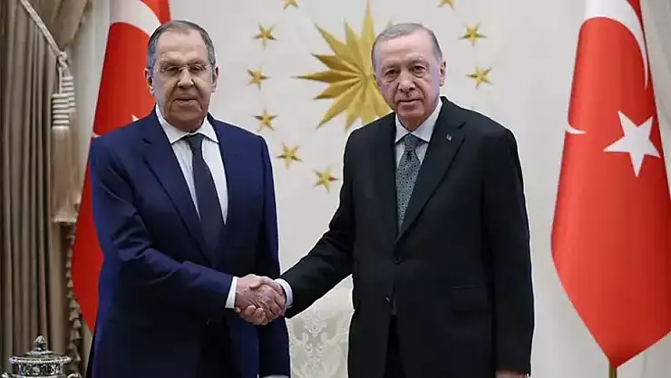 Cumhurbaşkanı Erdoğan, Rusya Dışişleri Bakanı Lavrov'u Kabul Etti
