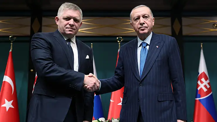 Cumhurbaşkanı Erdoğan, Slovakya Başbakanı Robert Fico ile bir araya geldi
