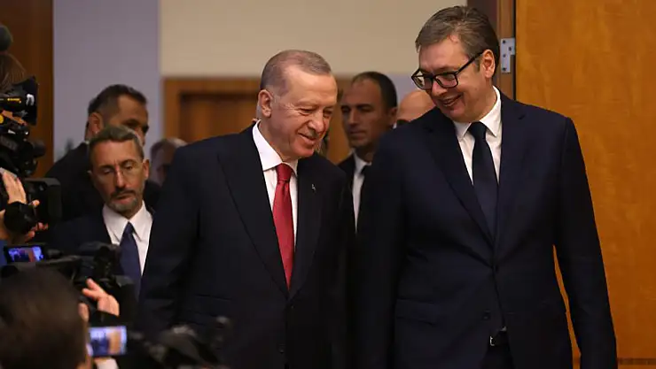 Cumhurbaşkanı Erdoğan, Sırbistan Cumhurbaşkanı Vucic ile görüştü