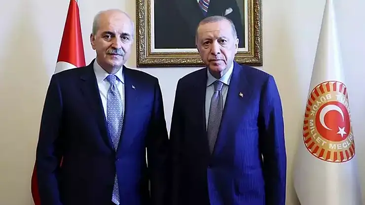 Cumhurbaşkanı Erdoğan, TBMM Başkanı Kurtulmuş ile bir araya geldi