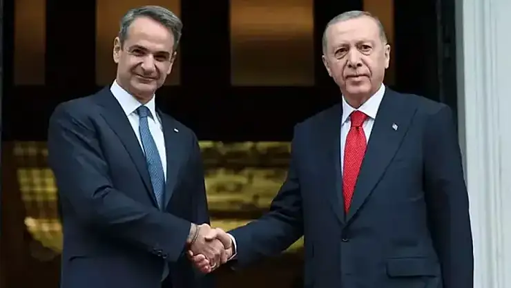 Cumhurbaşkanı Erdoğan, Yunanistan Başbakanı Miçotakis ile görüştü