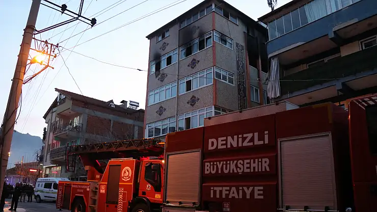 Denizli'de Soba Yangını: 4.Kattan Bebeğini Atıp Kurtaran Anne Kurtarılamadı