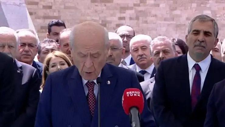 Devlet Bahçeli 119 gün sonra Ülkücü Şehitler Anıtı'nda ilk kez konuştu