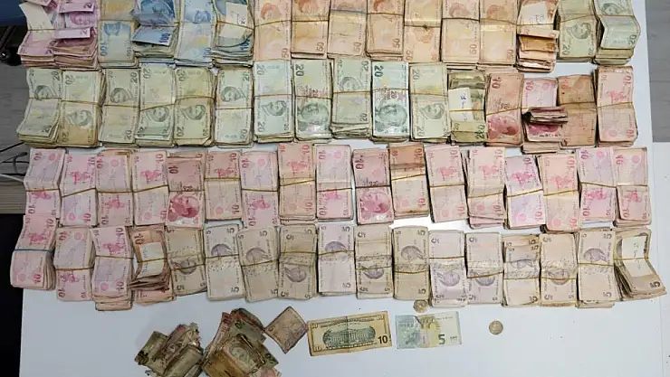 Dilencinin üzerinden 164 bin lira çıktı