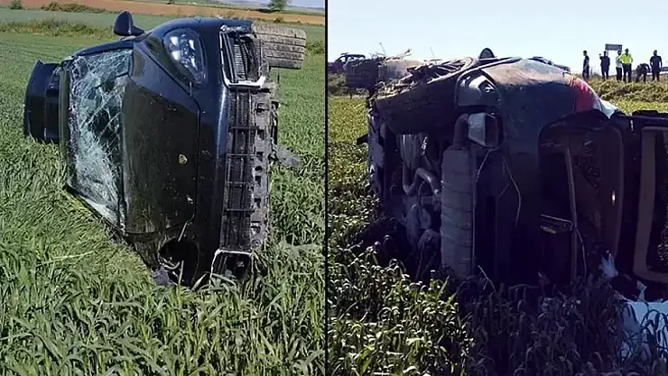 'Dur' ihtarında bulunan polise çarpıp kaçtıktan sonra kaza yaptı