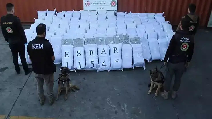 Edirne ve Tekirdağ'da gümrüklerinde 809 milyon TL değerinde uyuşturucu!