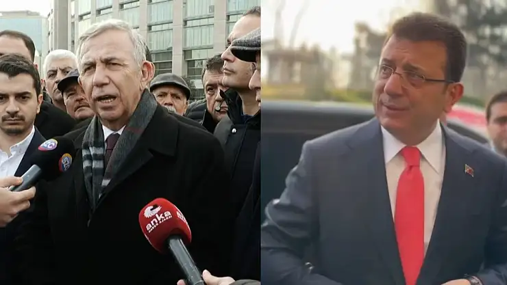 Ekrem İmamoğlu Çağlayan Adliyesi'nde! Mansur Yavaş Destek Olmak İçin Geldi