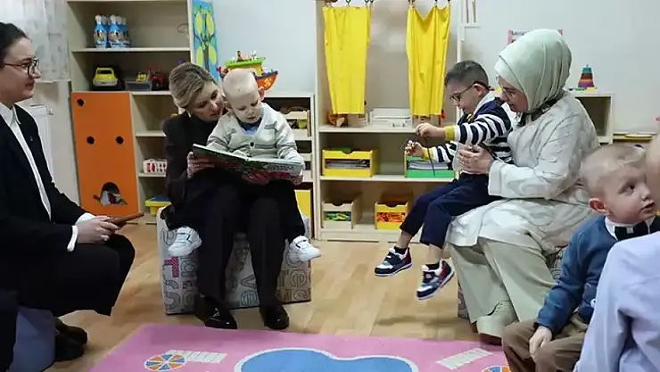 Emine Erdoğan ve Olena Zelenska, Ukraynalı yetim çocukları ziyaret etti