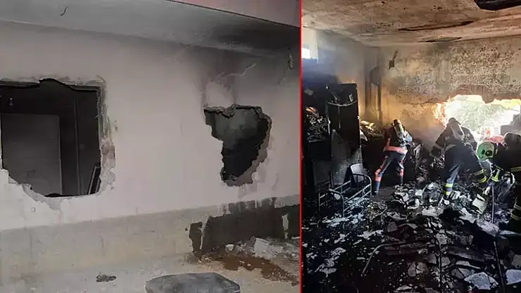 Ev yangınında 3 yaşındaki çocuk öldü, 12 yaralı