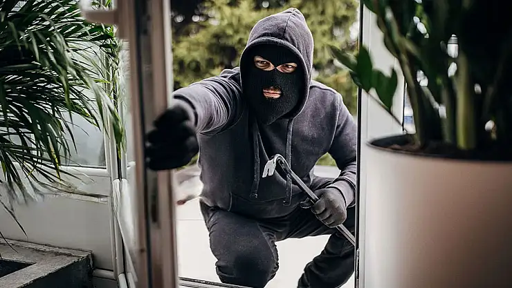 Evde çalacak eşya bulamayan hırsız minibüsü çaldı