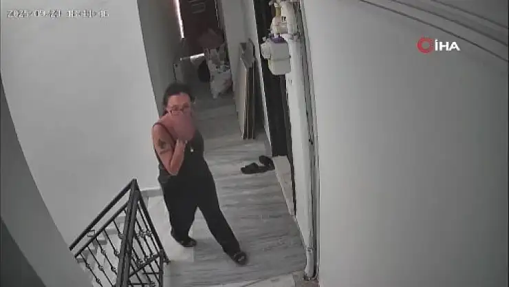 Evinin terasından düşerek hayatını kaybeden Güllü'nün son görüntüleri ortaya çıktı