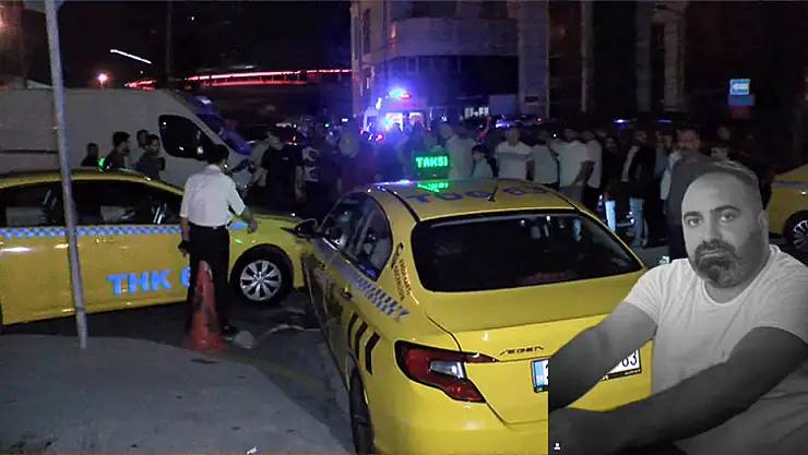 Eyüpsultan'da taksici cinayeti! Taksiciler protesto etti