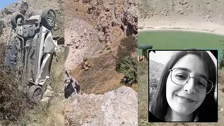 Freni çekilmeyen greyder, otomobili uçuruma sürükledi: 1 ölü