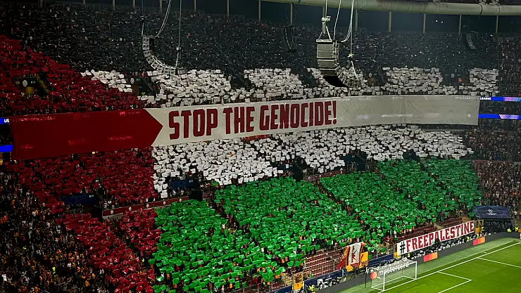 Galatasaray'dan Filistin koreografisi