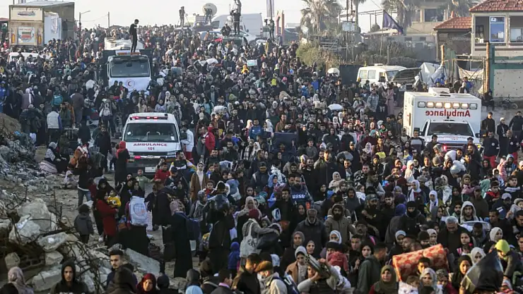 Gazzeliler, Sevinç Gözyaşlarıyla Evlerine Dönüyor