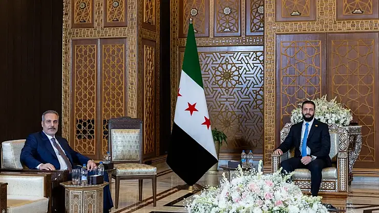 Hakan Fidan, Şam'da Suriye Cumhurbaşkanı Şara İle Görüştü