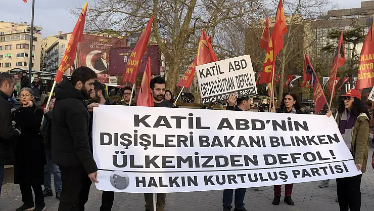 Halkın Kurtuluş Partisi Blinken'in gelmesini protesto etti