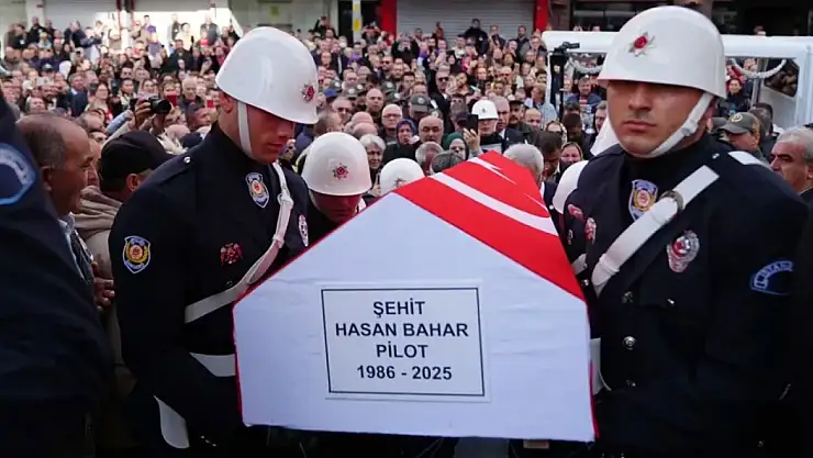 Hırvatistan'da Düşen Uçakta Şehit Olan Pilot Hasan Bahar'a  Veda