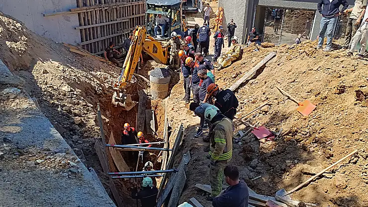 İnşaat alanında göçük 1 işçi hayatını kaybetti